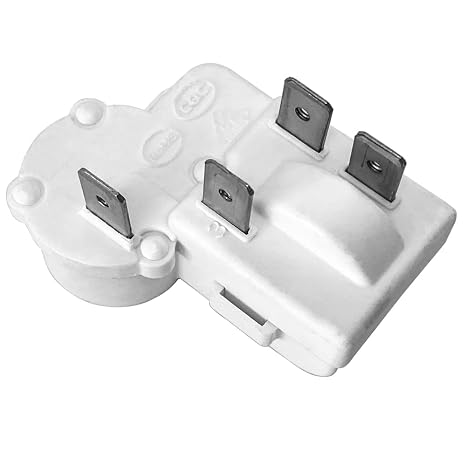 4Pin Refrigerator Compressor PTC Starter Relay Over Load Protector | Compatible for Hotpoint Chest Freezer, for Haier, For Siemens, for frigidaire Parts, Replace ZHB35-120P,ZHB54-120P,ZHB69-120P