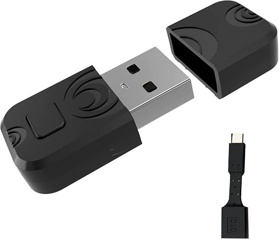 AOJAKI Bluetooth Adapter for PS4/PS5 Controllers, Switch Pro Controller Adapter, Compatible with Official PS4 Controller