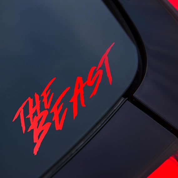 The Beast Car Sticker Vinyl Decal, Window Bumper Van Camper Caravan
