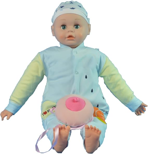 Silicone Women Breast Model and Infant Care Model Set Breastfeeding Educational Tool for Lactation Teaching Nursing Trainning,A