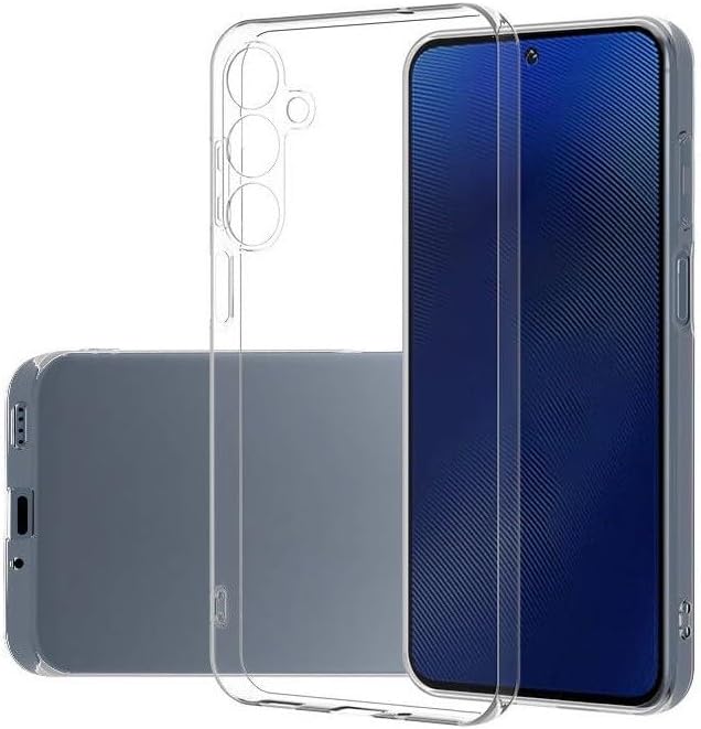 GGM GİYİM & AKSESUAR Samsung Galaxy S24 Fe ile Uyumlu Şeffaf Silikon Kılıf Şok Emici Özellikli Full Kasa Koruma Sağlayan Şeffaf Kılıf