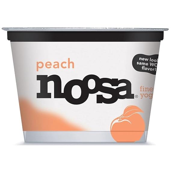Noosa Peach Finest Yoghurt, 4.5 Ounce -- 6 per case.
