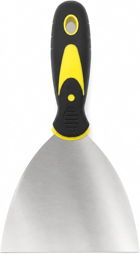 Orret Home Paslanmaz Çelik İnşaat Spatulası Plastik Saplı Macun Spatulası Alçı Boya Kazıma Duvar Tamir Spatulası 125 mm