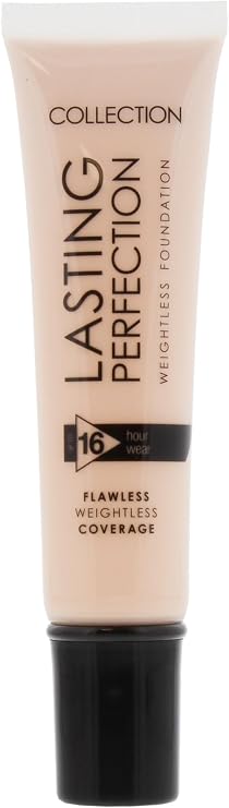 Collection Cosmetics Lasting Perfection, Weightless Matte Foundation, Waterproof and Transfer-proof, 30ml, Cool Ivory