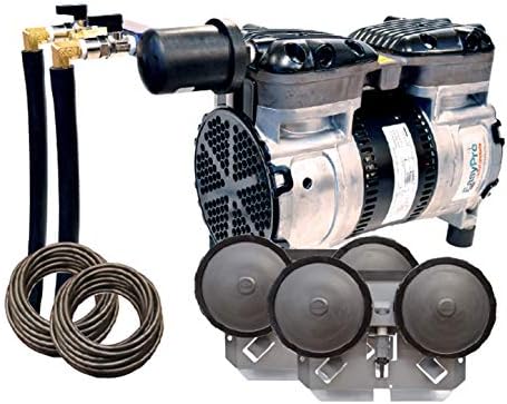EasyPro PA65 Rocking Piston Pond Aeration System 1/2 HP 115V Kit with Poly Tubing