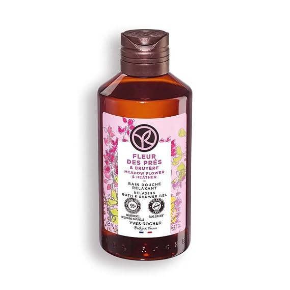 Yves Rocher Meadow Flowers & Heather Nourishing Shower Gel Bath & Body Routine Women Men Day Care 190 ml./6.4 fl.oz.