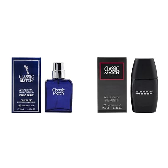 PB ParfumsBelcam Classic Match Men's Cologne 2-pack Bundle with Polo Blue & Drakkar Noir Versions, 2.5 Fl Oz Eau De Toilette Sprays
