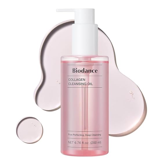 BIODANCE Collagen Cleansing Oil, Facial Oil Cleanser, Gentle Makeup Remover, Bleackhed and Whitehead Remover for Sensitive Skin, Korean Skin Care6.76 fl. oz. (200 ml)