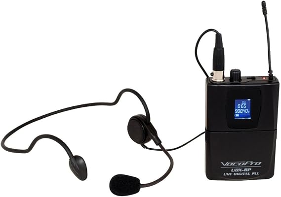 VocoPro UDXBP Professional Digital PLL Wireless Bodypack Transmitter with Headset Microphone