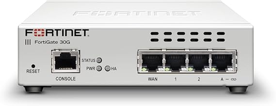 Fortinet FortiGate-30G Firewall for Small Offices with 4 Gigabit Ethernet RJ45 Ports (FG-30G)