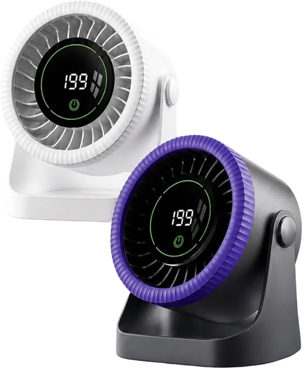 USB Şarjlı Mini Fan, Taşınabilir, Ayarlanabilir Hızlı, Sessiz Güçlü Soğutucu Vantilatör