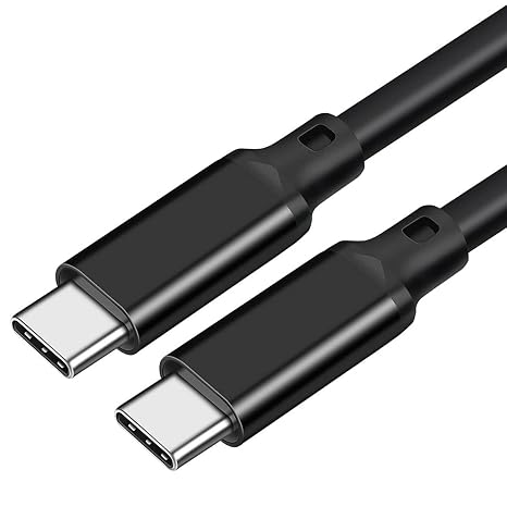 240W USB 3.2 Gen 2X2 Display Monitor Link Data Transfer Video Cable for Lepow Z1 15.6 In, InnoView, ASUS ZenScreen, KYY, Cocopar, Arzopa, AOC, ViewSonic Portable Monitor HDR Outputt Charger Power Cord