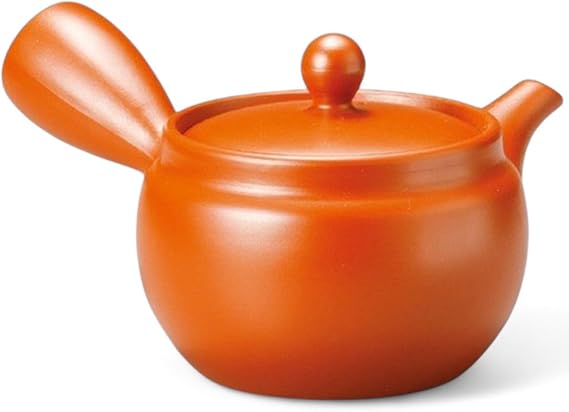 J-kitchens Tokoname Ware Teapot, Refreshing Net, Tea Pot with Infuser, 11.8 fl oz 350 cc, Made in Japan