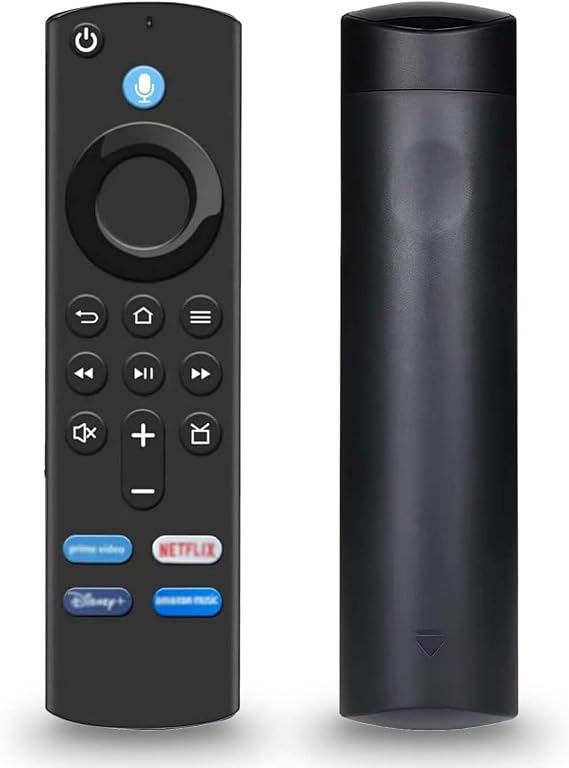 Voice Remote Control Replacement Fit for AMZs Smart TV Stick (4k, 2nd/3rd Gen, Life), and for AMZ Smart TV Cube(1st/2nd/3rd Gen)/Insignia/Pioneer (Black)