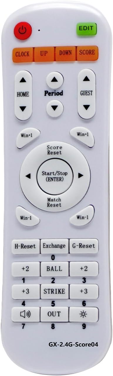 YZ 2.4G Remote Controller, Model GX-2.4G-Score04 Remote Control for Scoreboard, 100ft Control Distance