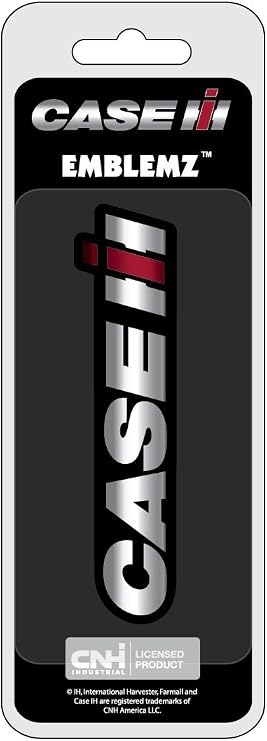 Chroma 41514 Case IH Injection Molded Emblem Decal, Silver