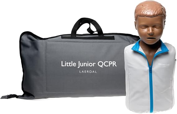 Laerdal Little Junior QCPR | Child CPR Manikin with Feedback (Dark, Single)