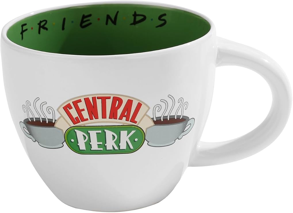 Friends Coffee Mug in Presentation Gift Box (Central Perk Design) Ceramic Mug – Official Merchandise, 22oz/625ml, One Size