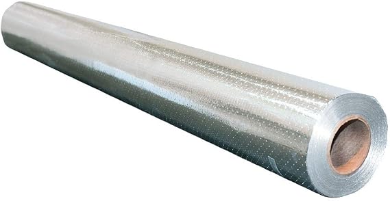 US Energy Products 500 sqft Radiant Barrier Solar Attic Foil Reflective NASA Insulation 4x125 Perforated Heavy Duty