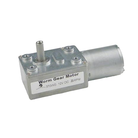 CHACNS 370WG 12V DC 20RPM Self-Locking Reversible for DIY Mini Geared Motor
