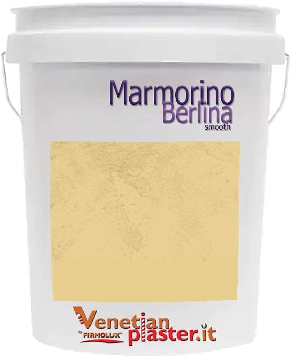Marmorino Berlina Authentic Venetian Plaster | Smooth Plaster | Made in Italy from Lime & Marbles | Light Colors (6) | Color: BMHC12 Concord Ivory