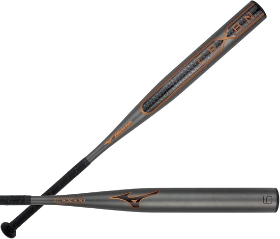 Mizuno Womens F26-CRBN X (-9) Fastpitch Softball Bat, Black-Blazing Orange, 32 Inches