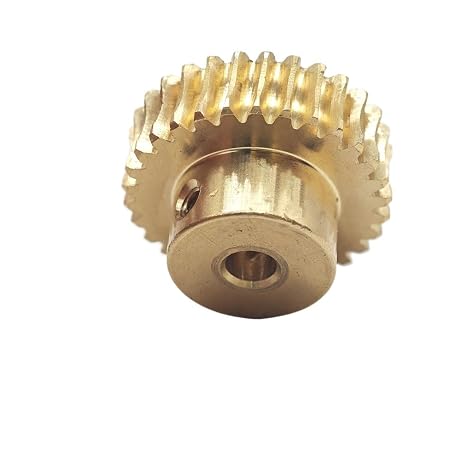 2 Module 20 Teeth Worm Gear 12mm Inner Hole Copper Cylindrical Worm Pinion 2M 20T Step Turbine Pinion Industry