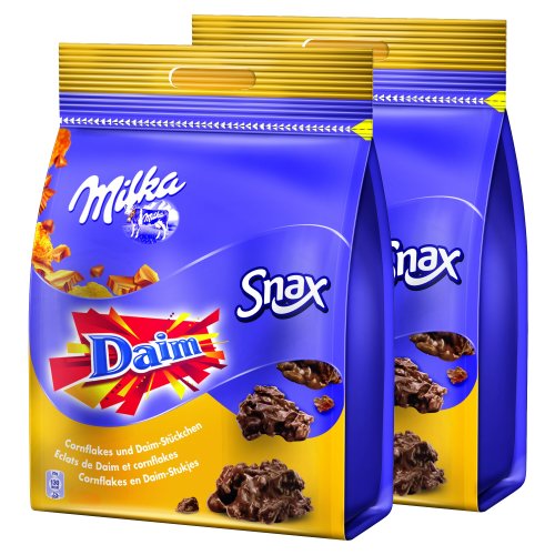 Milka Daim Snax 145g pack of 2
