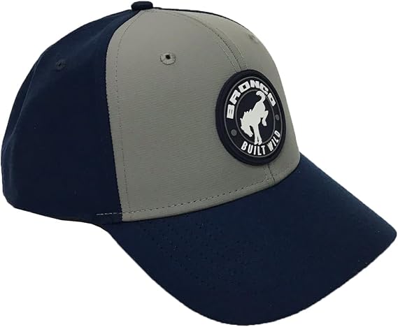 Ford Bronco Patch Logo Performance Adjustable Snapback Hat Navy/Grey