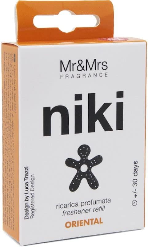 Refill for Niki Car Air Freshener Fragrance Long Lasting 30 Days Uses Alcohol-Free Fragrance Oil Non-Toxic Plastic and EVA Material (Gardenia of Tahiti)