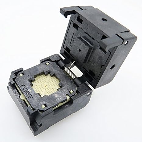 QFN52(8x8)-0.5 Testing Socket, QFN52 MLF52 WLCSP52 Package Burn-in Socket, 0.5mm Pitch IC 8x8mm IC550-0524-010-G QFN IC MCU Programming Socket(Clamshell, 0.5mm)
