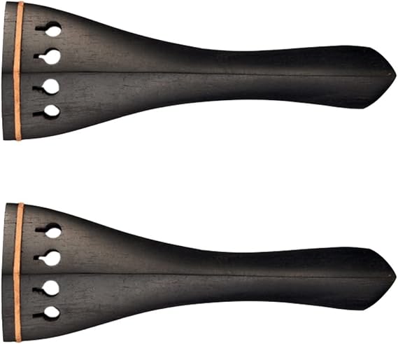 violin accessories for beginners 2PCS Hill Style Ebony Violin Tailpiece 4/4 Fiddle Violin Parts Accessories Fit For Acoustic Handmade Violin Concert Fiddle Violin Parts