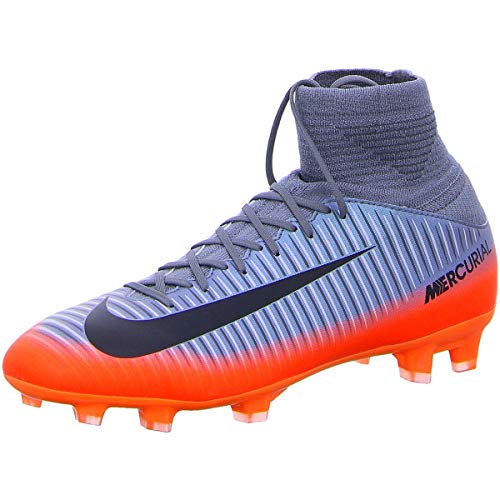 Nike Junior Mercurial Superfly V CR7 Football Boots 852483 Soccer Cleats UK 3.5 us 4Y EU 36, cool grey metallic hemattite 001