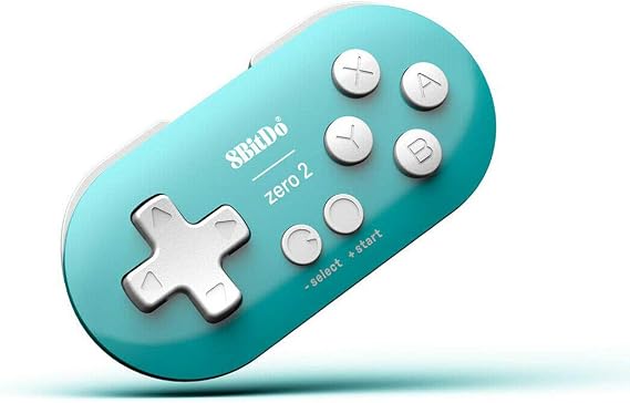 8bitdo Zero Gamepad Controller, Compatible with Android, MacOS, Windows, Nintendo Switch, Wireless Bluetooth 4.0, Game Controller for Smartphones and Tablets, Handle Box, Compatible with Various Games, Knives Out Blue