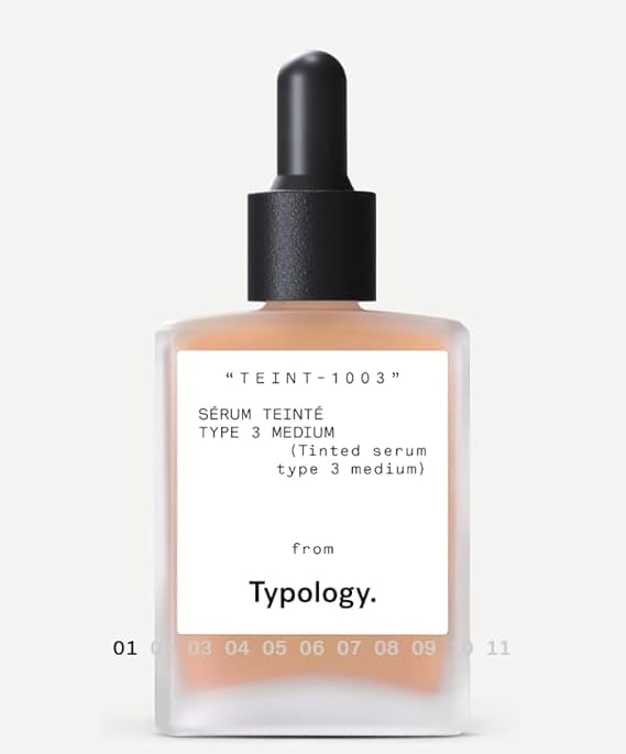 Typology Tinted Serum with Vitamin C, Squalane & Aloe Vera - Type 3 / Medium