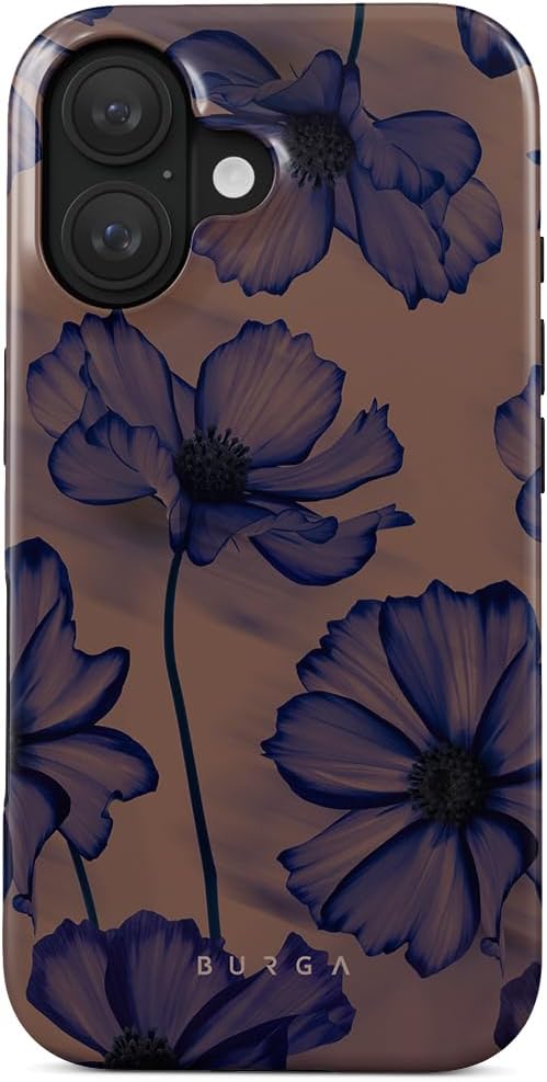 BURGA Unisex Phone Case for iPhone 16 Plus Dual-Layer Hybrid Design with Shock-Absorbing Silicone & Durable Exterior, Scratch-Resistant Finish and Raised Bezel Edge for Screen Protection & Daily Use