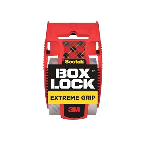 Scotch Box Lock Packing Tape, 1.88 in x 1000 in, 1 Roll