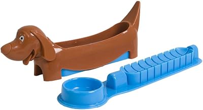 Evriholder, Hot Dog Holder and Slicer Snacks, Fun Lunches for Kids, Colors May Vary-Blue or Green