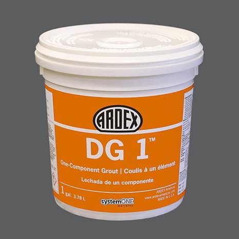 ARDEX DG 1 Ready to Use Easy-to-Clean Premixed Grout 1 Gal Gunmetal 45 | Durable - Perfect for Wet Areas