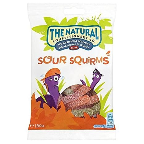 The Natural Confectionery Co. Sour Squirms - 180g