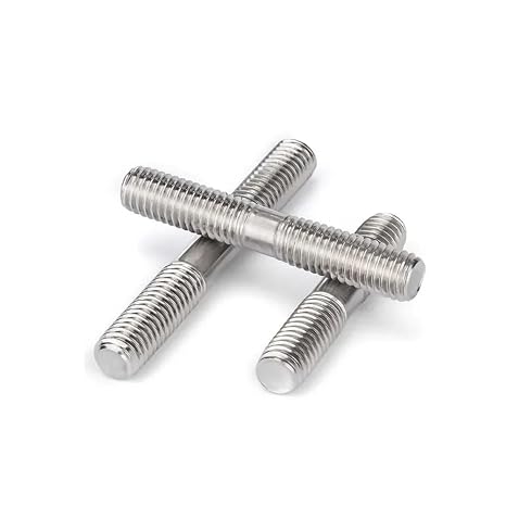 Double-Ended Threaded Rods - 1-10Pcs 304ss Partial Threaded Bar M3-M16 Studs for Woodworking & Industrial use(100mm M8 2Pcs)
