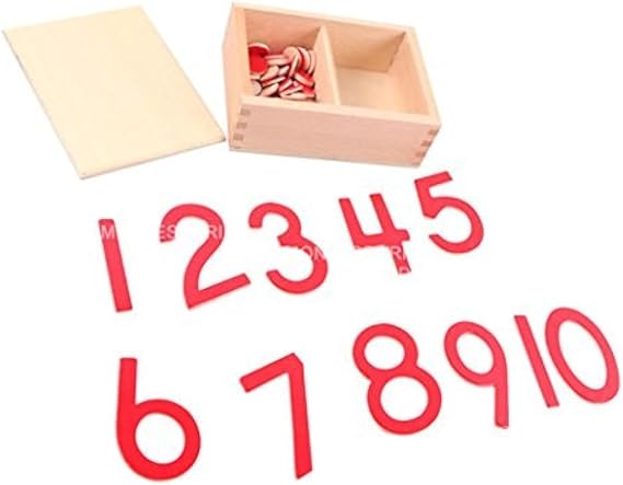 Adena Montessori Cut-Out Numeral and Counters