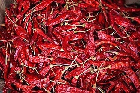 SJH Mathania Red Chilli (Lal Mirch) Bold Size,Hand Sortex 400gm | Deep Red, Powerful Flavour Aroma and Taste