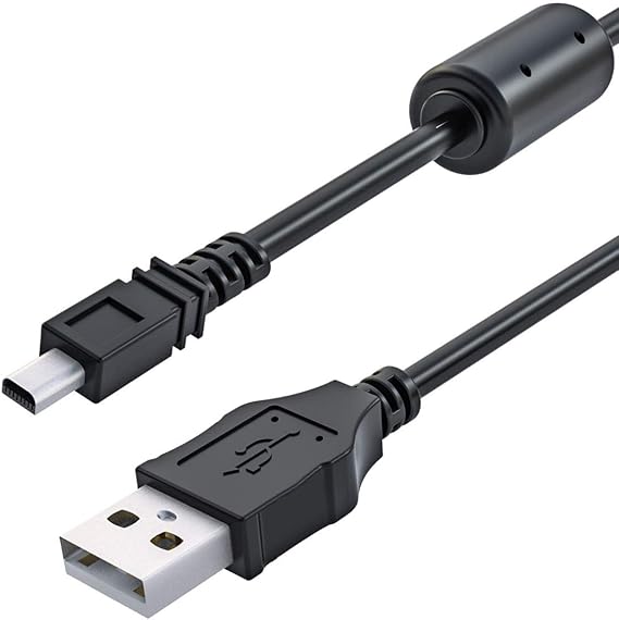 Ancable UC-E6 USB Cable, 3-Feet USB Mini-B Universal Digital Camera Data Transfer Cord Charger Cable Compatible for Nikon CoolPix, L, D, P, Series Digital Camera