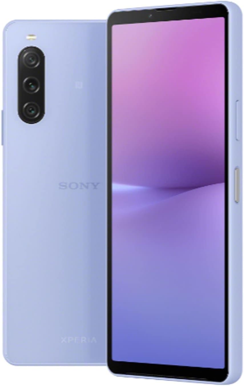 Sony Xperia 10 V XQ-DC72 5G Dual 128GB 8GB RAM Factory Unlocked GSM Only | No CDMA - not Compatible with VerizonSprint GSM Global Model, Mobile Cell Phone - Lavender