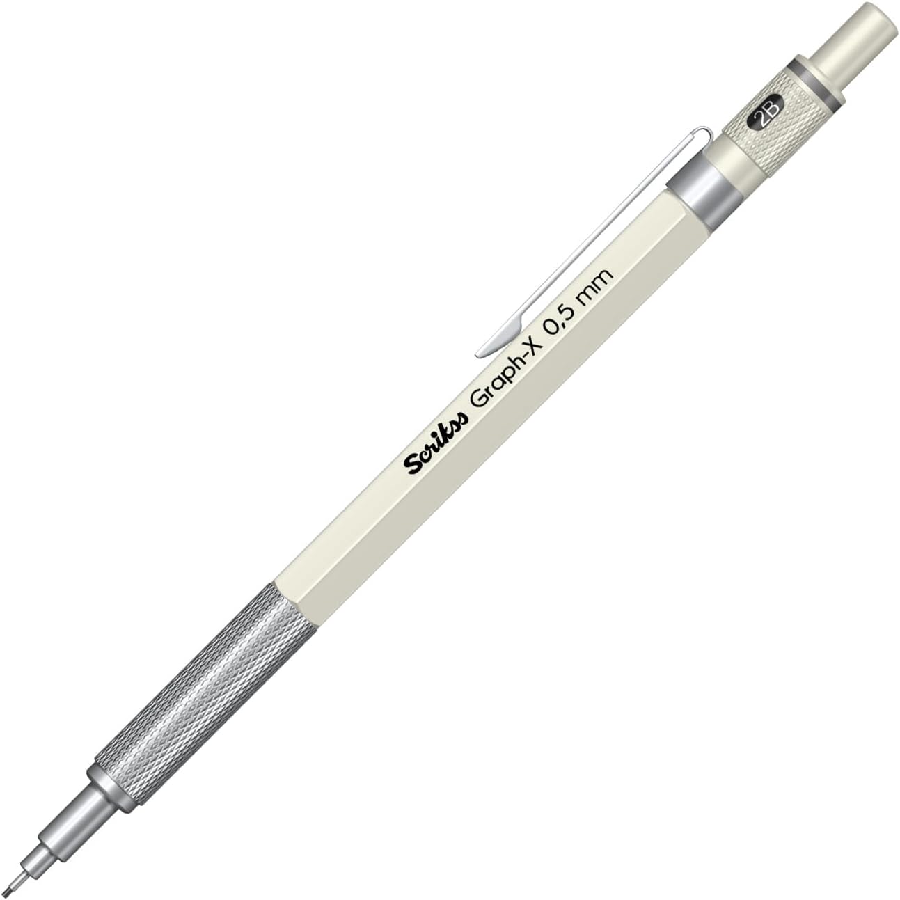 Scrikss Office Graphx Mechanical Pencil White 0.5 Mm