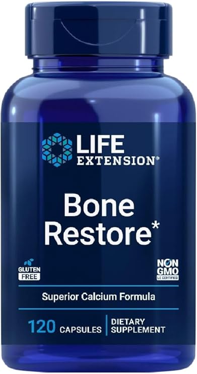 Life Extension - Bone Restore | Support for Bone Health with Essential Minerals - 120 Capsules
