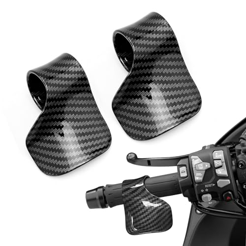 Motorcycle Cruise Throttle Assist Handlebar, Control Throttle Handlebar Grip for Motorcycles Electric Bikes, Motorcycle Accessories Carbon Black