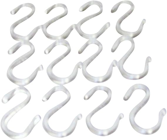 12 Clear Plastic Punch Bowl Cup S Hooks Hangers