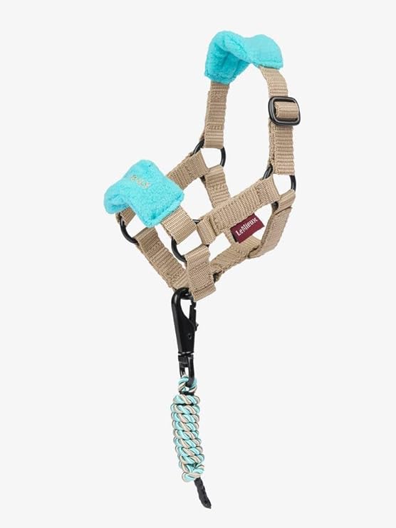 LeMieux Toy Pony Vogue Halter & Leadrope - Ages 3+ Fleece Padded Noseband - Adjustable Strap - Machine Washable - Azure - One Size